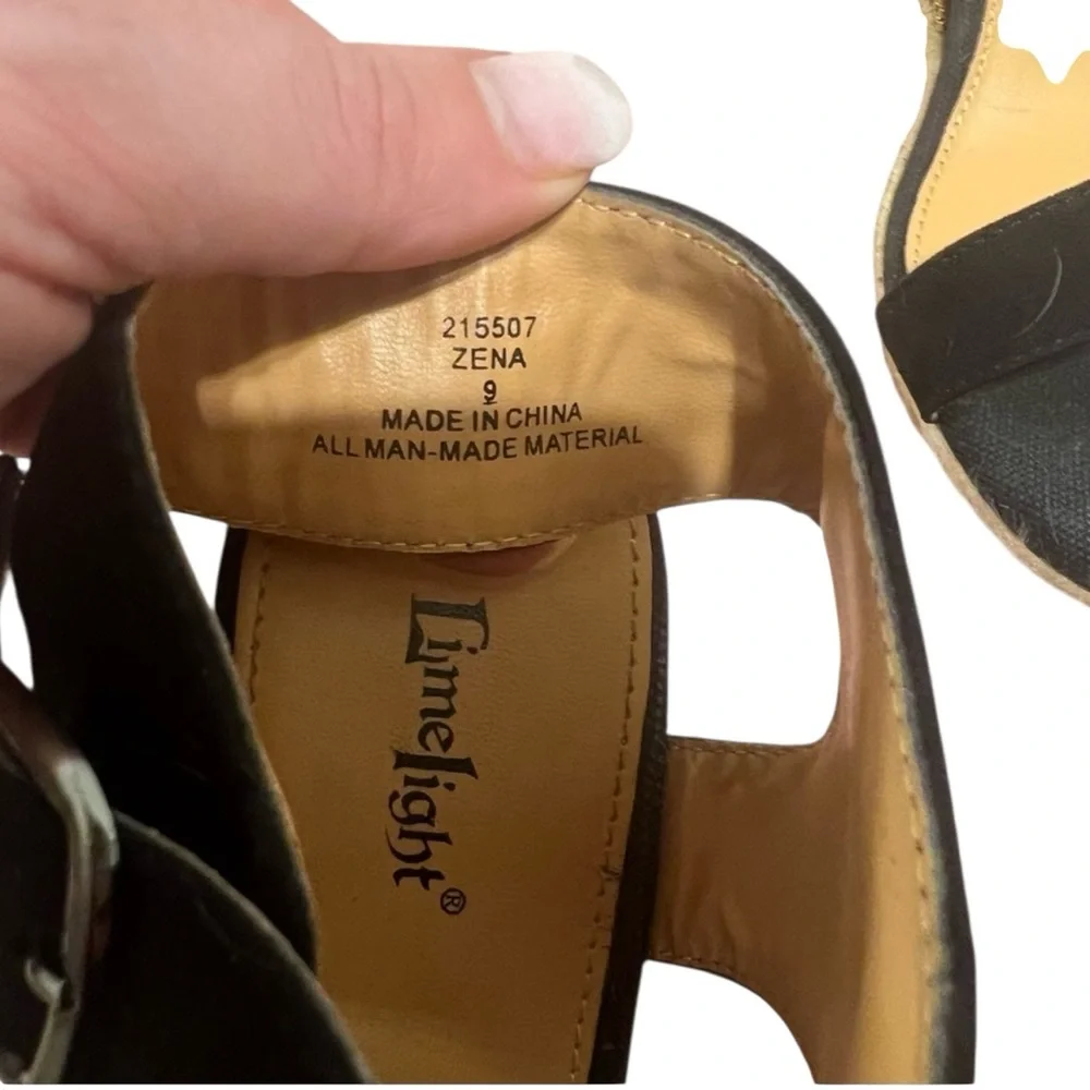 Lime Light Zena Espadrille‎ Wedges size 9